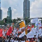 Setelah melakukan rapat pada 27 Juli 2022 di Gedung Joeang, Jakarta Pusat, para pimpinan dari Sejuta Buruh sepakat akan melakukan aksi pada 10 Agustus 2022 mendatang. Ilustrasi disediakan redaksi.
